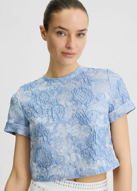 BLOUSE W. WOVEN