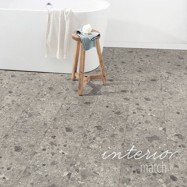 "ELF021 Grey Triestino Terrazzo Aqua CLIC it! 8/32 Kingsize"