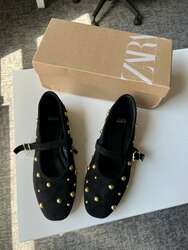 Zara suede ballerinas