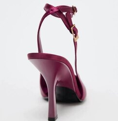 Zara burgundy high heels