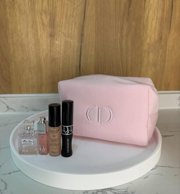 Dior pink pouch mini set 