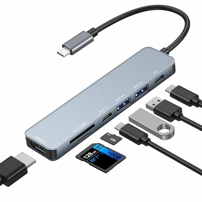 Type c converter 6in1 хөрвүүлэгч