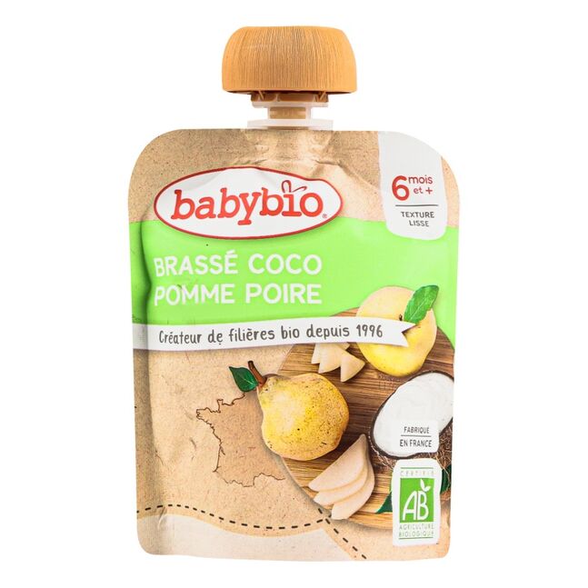 Babybio алим лийр кокос 90гр 6+ сар №1