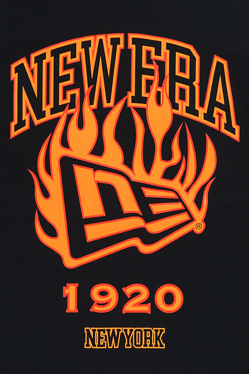 SS TEE NE FLAG FLAME BLACK