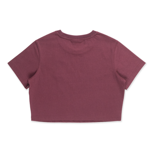 W CROP TEE COLOR ERA FW25 LOSDOD MAROON