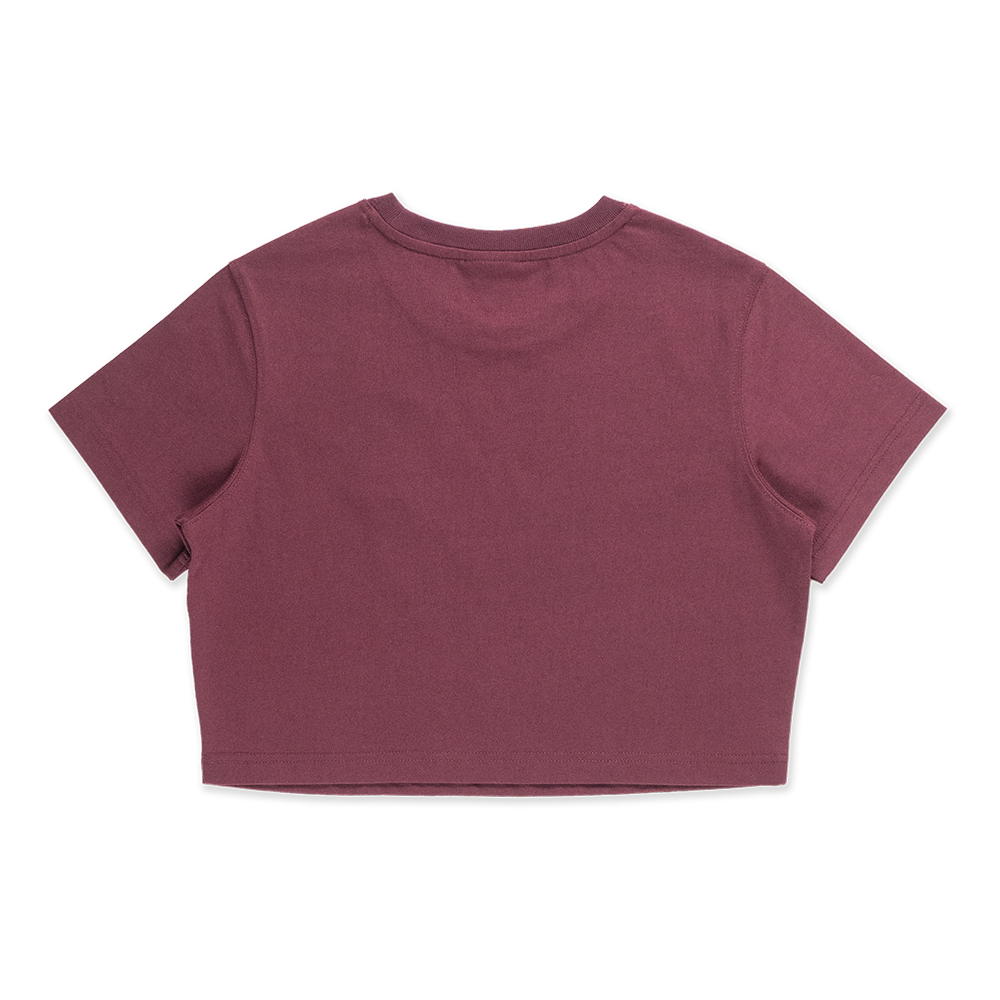 W CROP TEE COLOR ERA FW25 LOSDOD MAROON