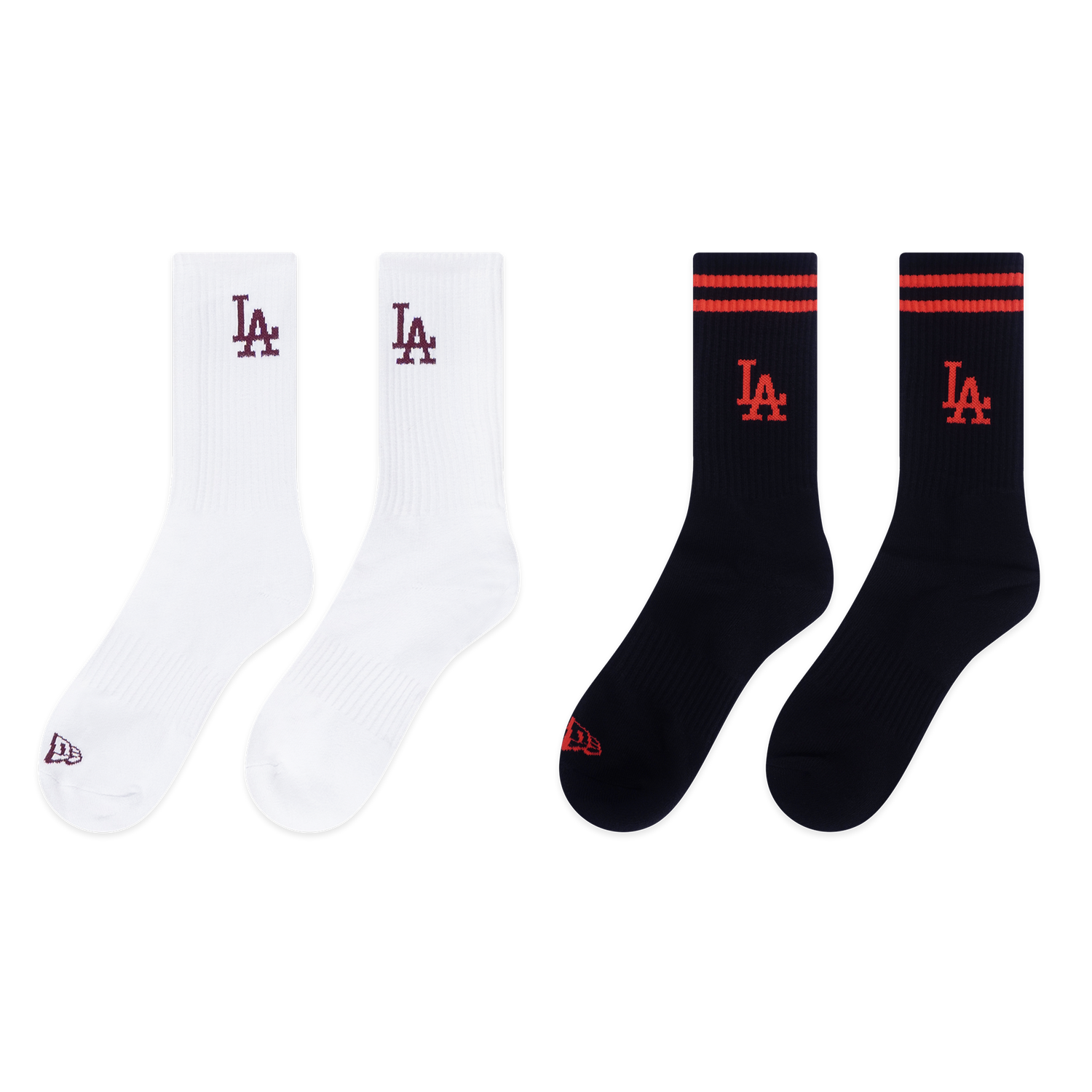 SOCKS COLOR ERA LOSDOD WHITE BLACK