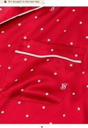 Vs satin long pajama set size s