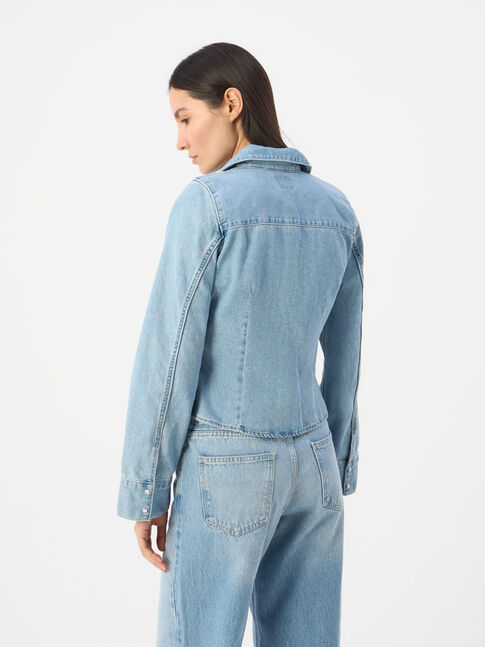 ELLIS DENIM SHIRT IN CROWD COOL 1  