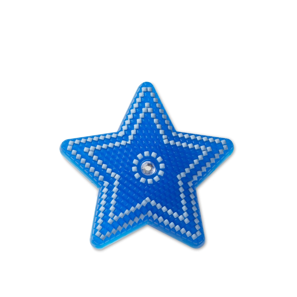 Lights Up Blue Star With Gem