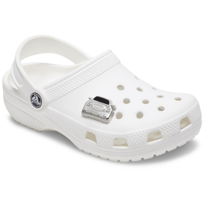 Silver Crocs Car