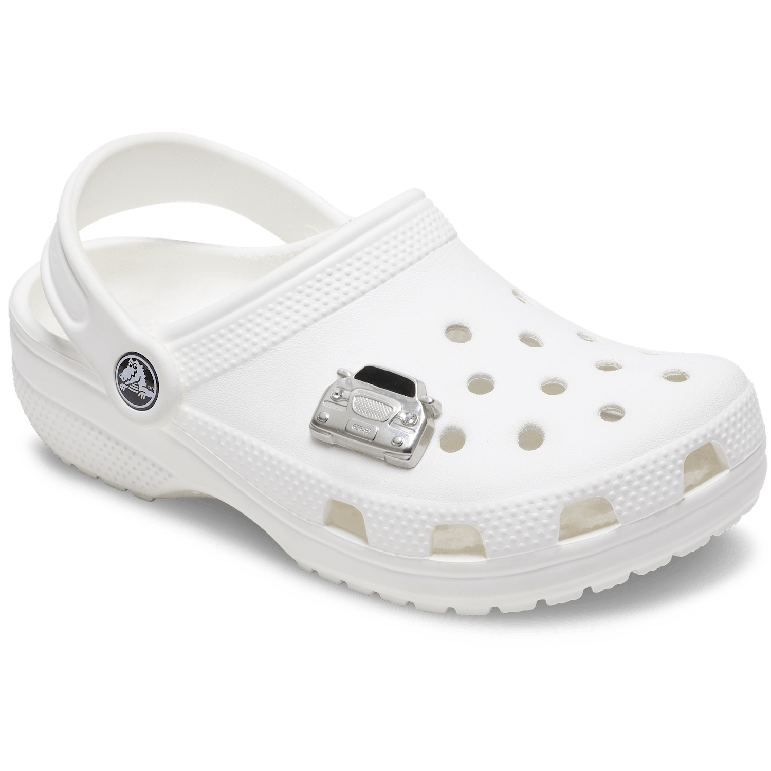 Silver Crocs Car