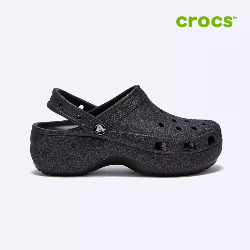 Classic Platform Glitter ClogW Blk W5