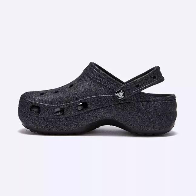 Classic Platform Glitter ClogW Blk W5