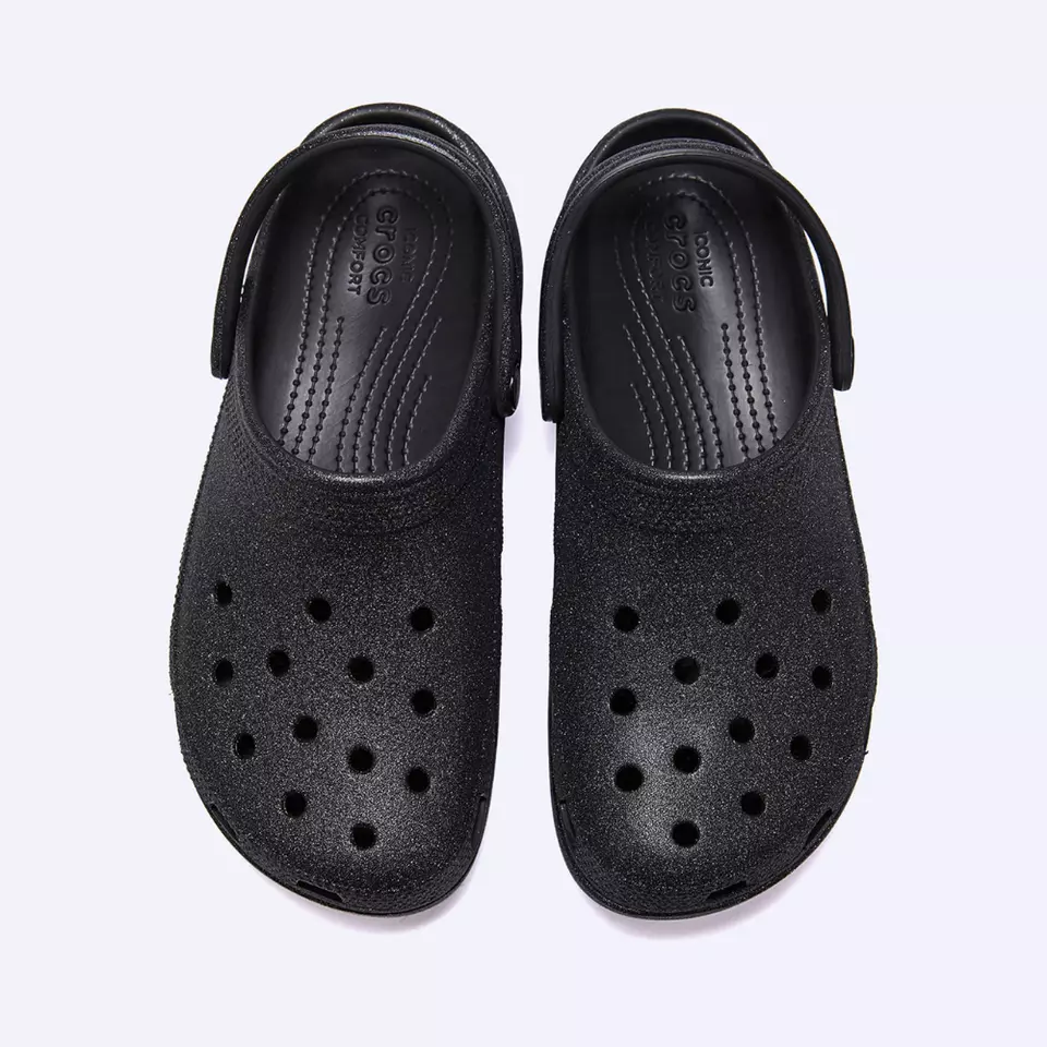 Classic Platform Glitter ClogW Blk W5