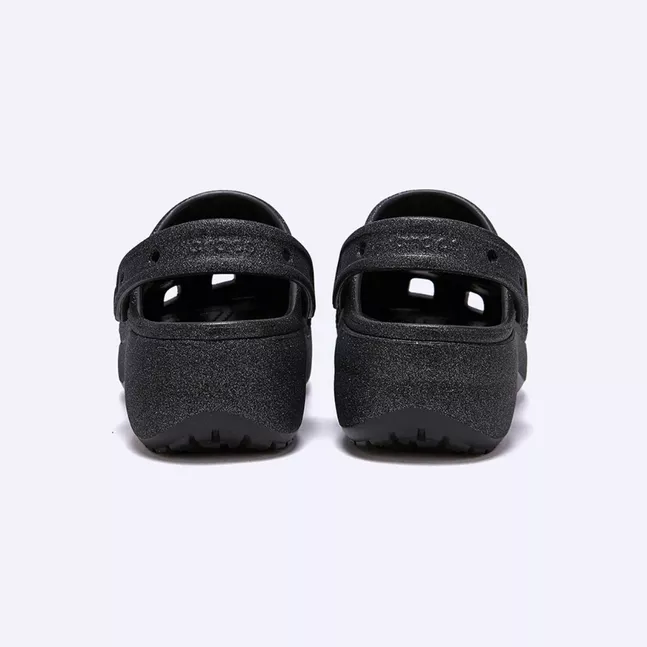 Classic Platform Glitter ClogW Blk W5