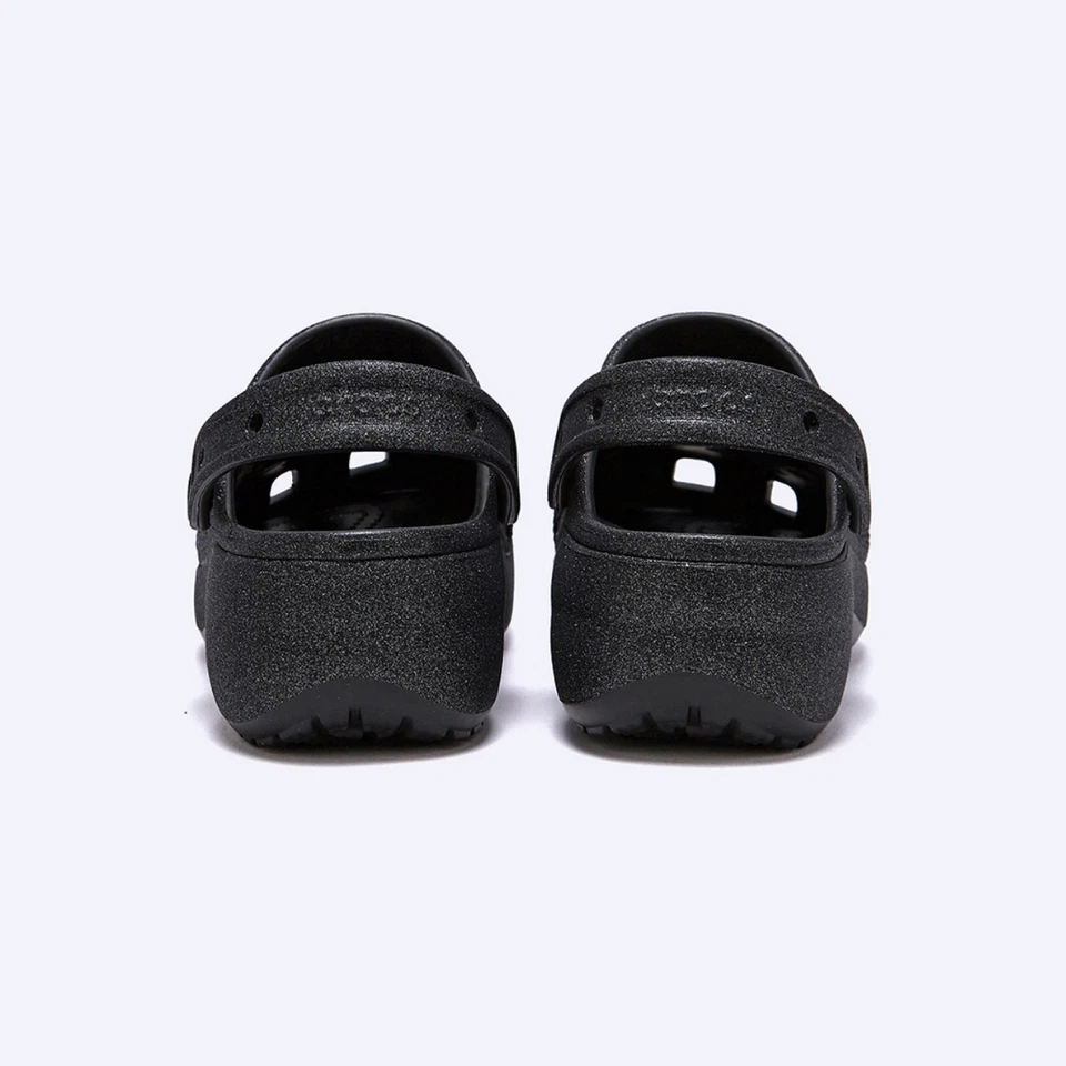 Classic Platform Glitter ClogW Blk W5