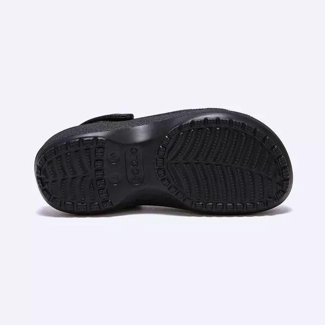 Classic Platform Glitter ClogW Blk W5
