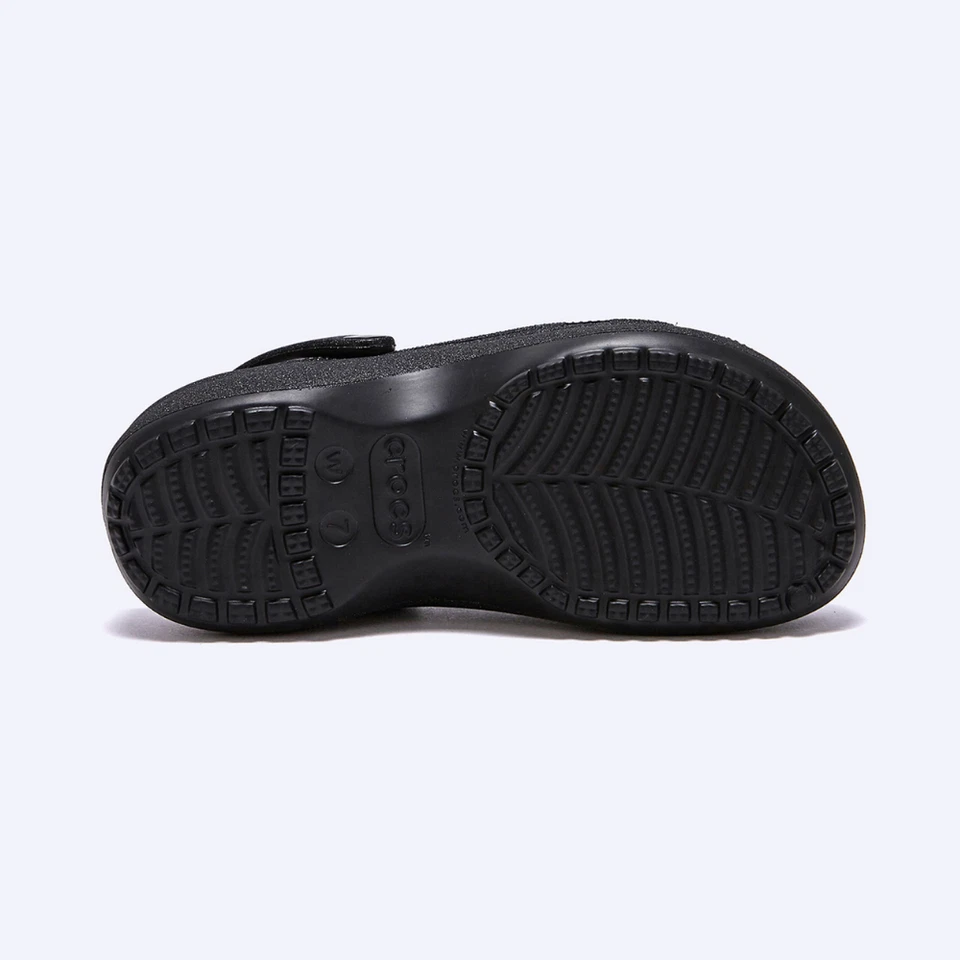 Classic Platform Glitter ClogW Blk W5