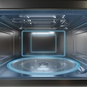 Midea MI9340GB-I 34л багтаамжтай тавилганд суурилуулдаг богино долгионы зуух