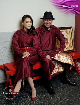 Уран зурагтай итали даавуун эмэгтэй дээл 