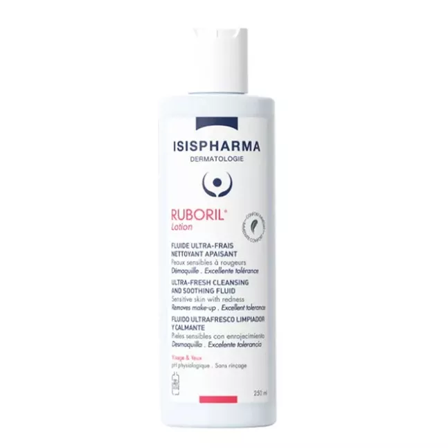 Isispharma Ruboril сүүн шингэн эмзэг улайлттай арьсны цэвэрлэгч 250мл №1