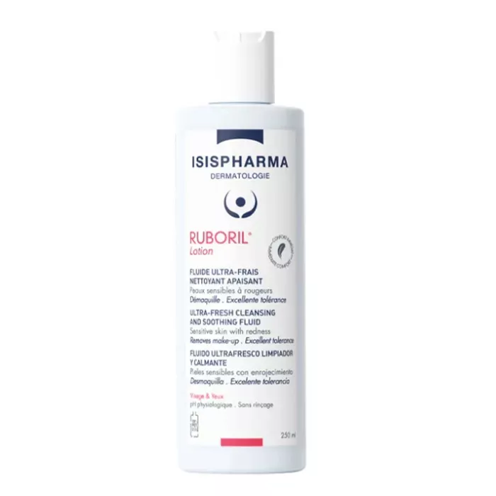 Isispharma Ruboril сүүн шингэн эмзэг улайлттай арьсны цэвэрлэгч 250мл №1