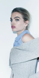 Zara, contrast knit sweater