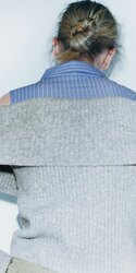 Zara, contrast knit sweater