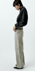 Zara, mid-rise cargo trousers