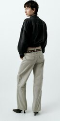 Zara, mid-rise cargo trousers