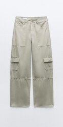 Zara, mid-rise cargo trousers