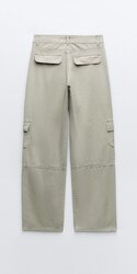 Zara, mid-rise cargo trousers