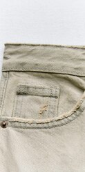 Zara, cargo mid-rise jeans