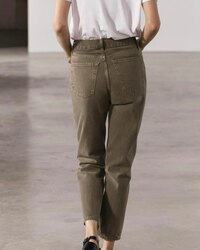 Zara, straight-leg midrise jeans
