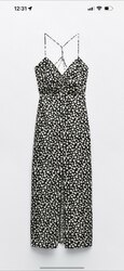 Zara, linen blend dress
