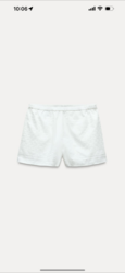 Zara, embroidered shorts