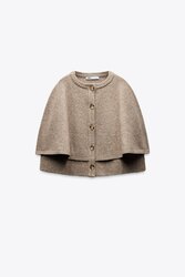 Zara, knit cape cardigan