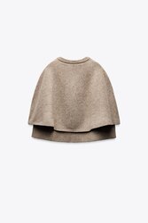 Zara, knit cape cardigan