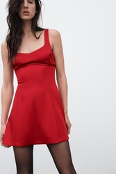 Zara, satin mini dress