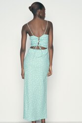 Zara, linen blend midi dress