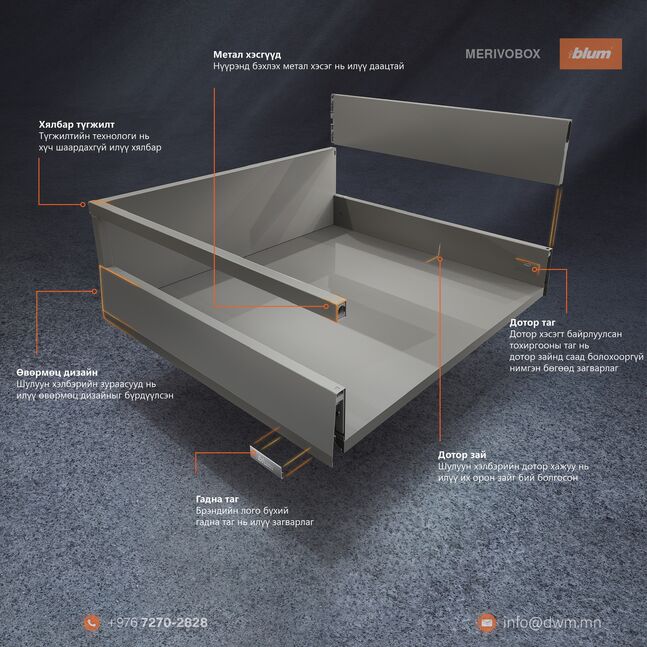 MERIVOBOX төмөр шанаатай шургуулга