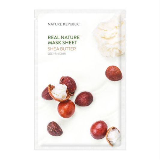 REAL NATURE MASK SHEET SHEA BUTTER |  Шиа модны тостой салфеткан маск