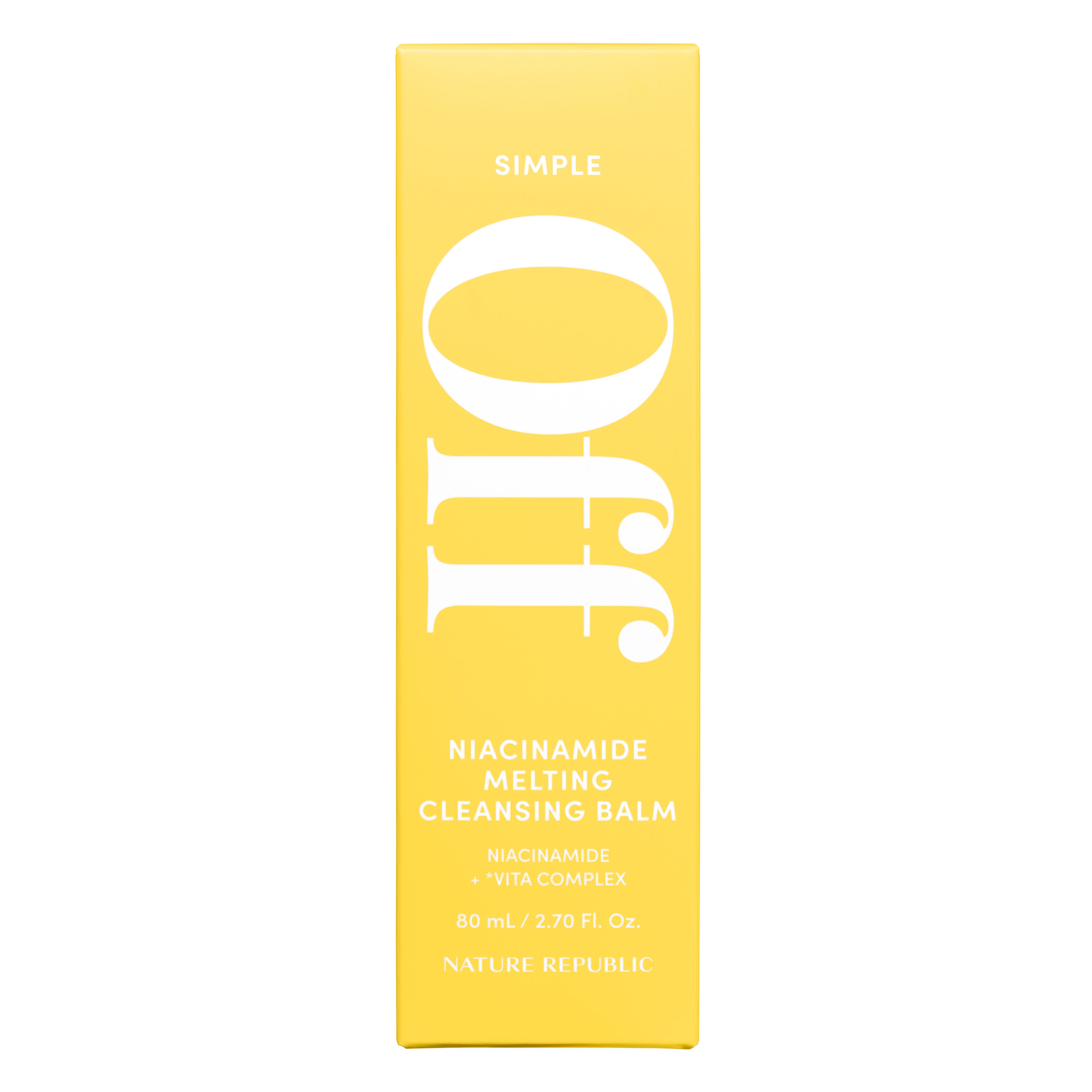 SIMPLE OFF NIACINAMIDE MELTING CLEANSING BALM