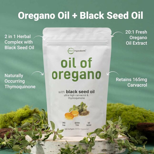 Oil of oregano w/black seed oil