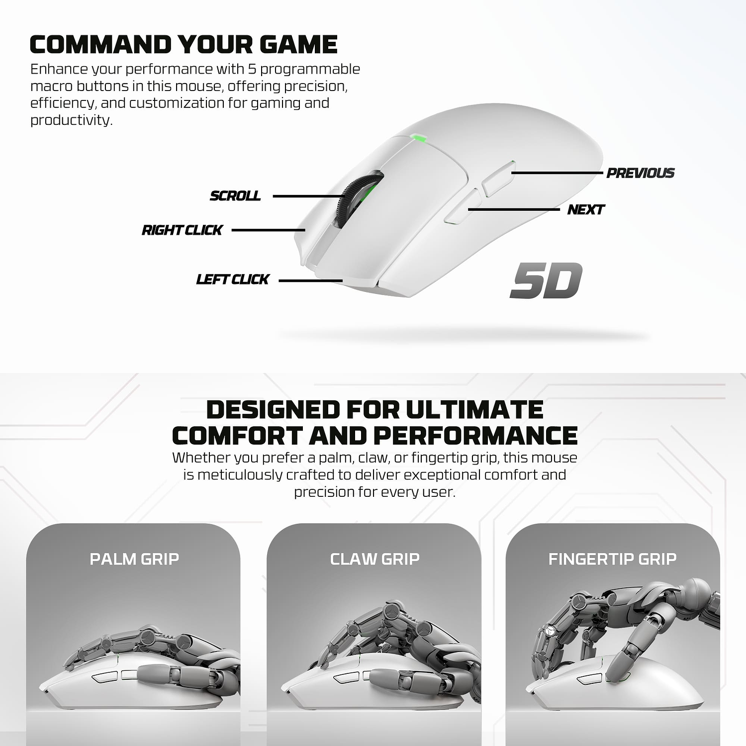 Fantech Tanto E WG13E Wireless Gaming Mouse Pink