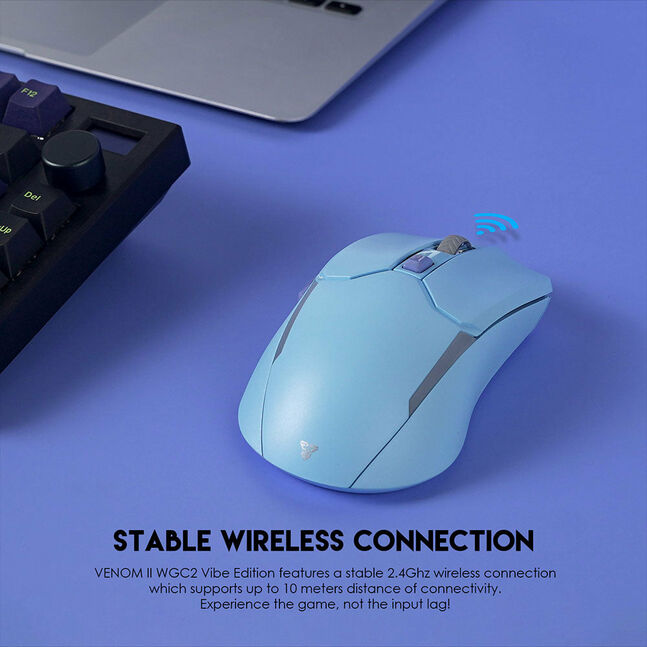 Fantech Venom II WGC2 Wireless 2.4Ghz Gaming Mouse Blue Vibe Edition