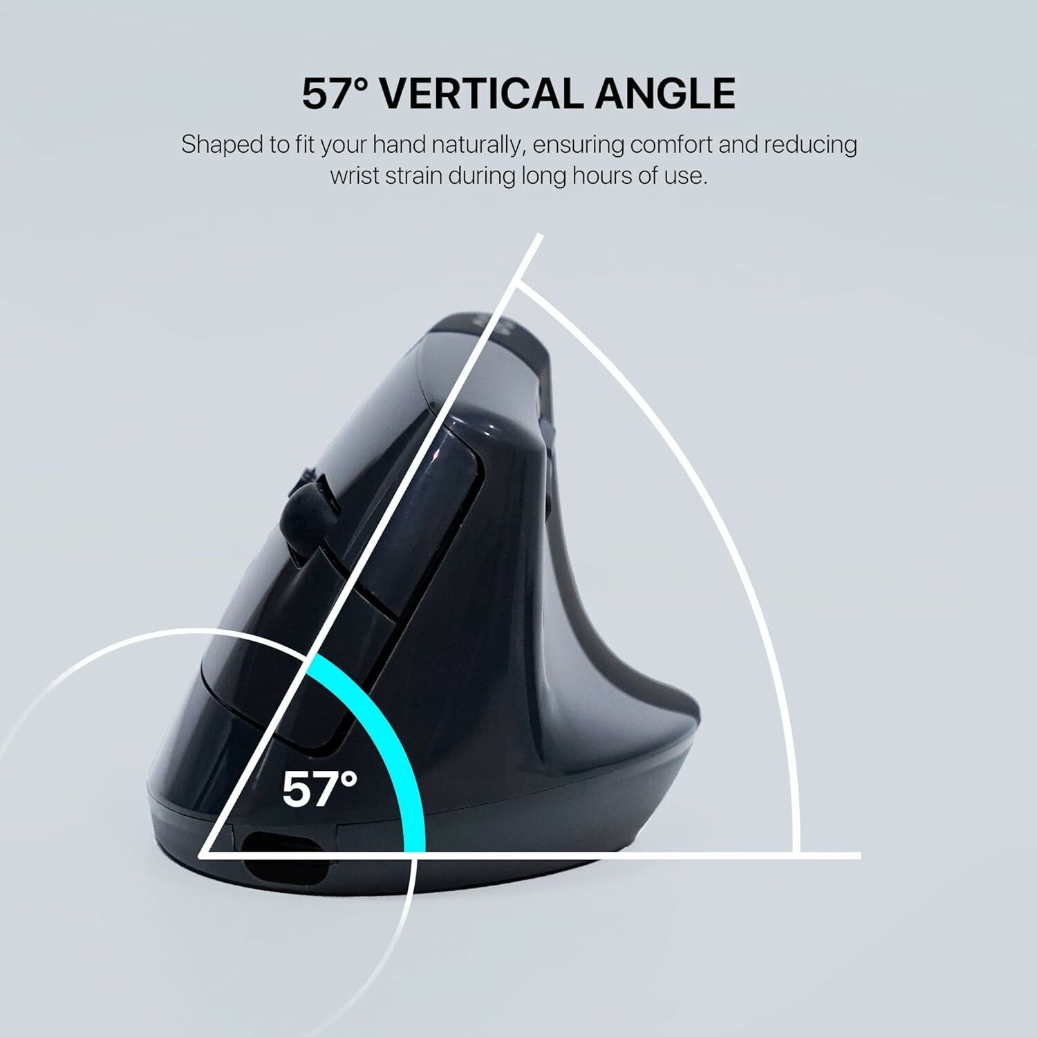 Fantech Go Comfy W195R Vertical Ergonomic Mouse Gray