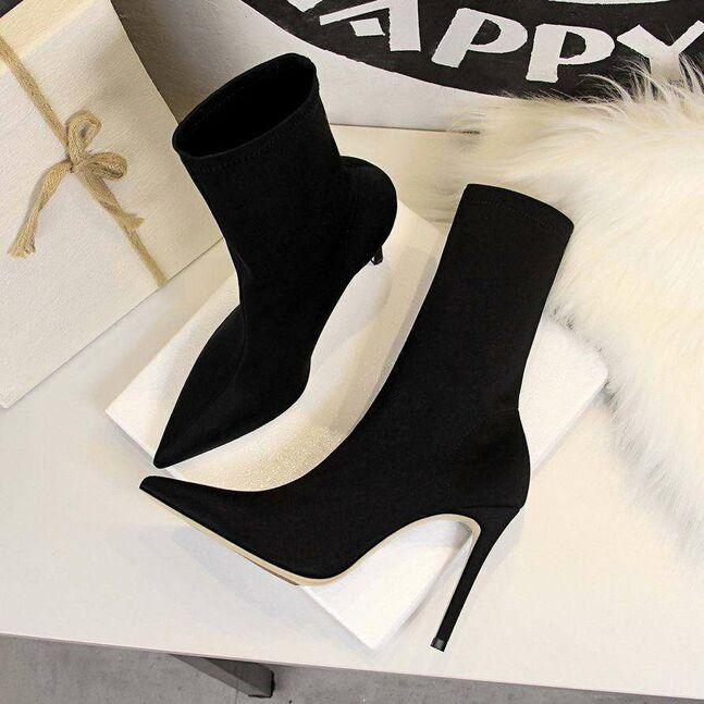 Satin heels