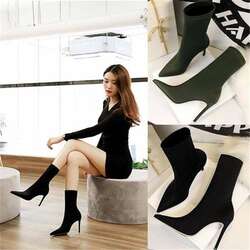 Satin heels